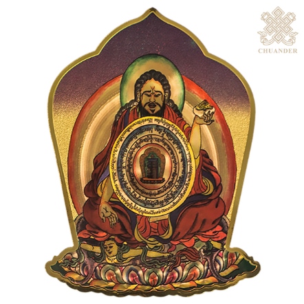 雷射貼紙-唐東嘉波抗地震如意咒輪-14x19cm