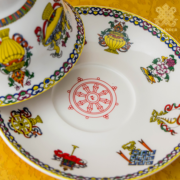 噶陀寺加持聖物,吉祥八寶碗,八供碗