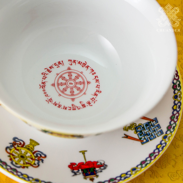 噶陀寺加持聖物,吉祥八寶碗,八供碗