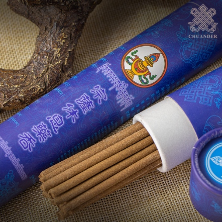 【德格宗薩其美藏醫院】7寸宗薩休息藥香（藍筒）