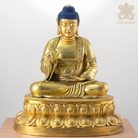 阿彌陀佛-鎏金-1尺