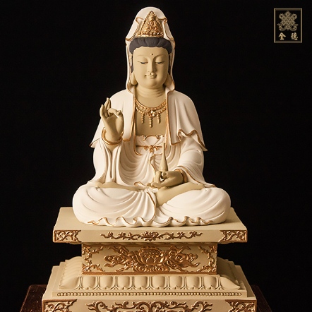 8寸8觀音-金剛座-淡彩