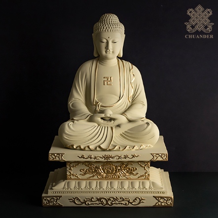 8寸8釋迦佛-金剛座-石金