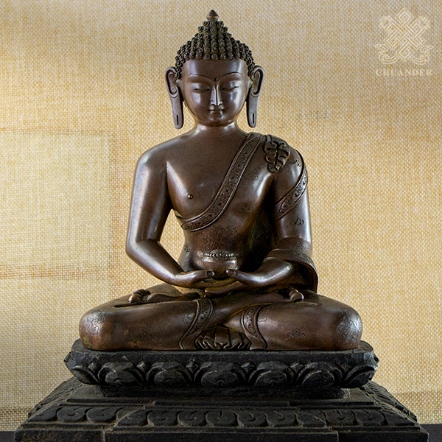 阿彌陀佛-紅銅-木座