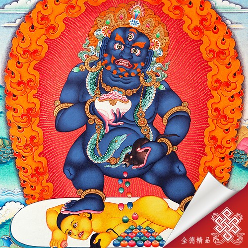 黑財神-唐卡畫心