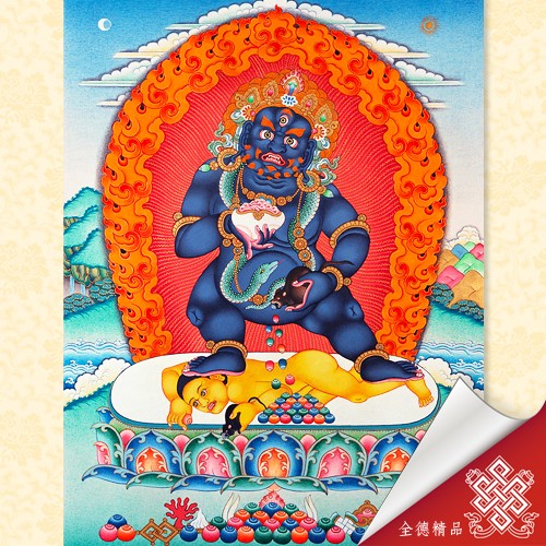 黑財神-唐卡畫心