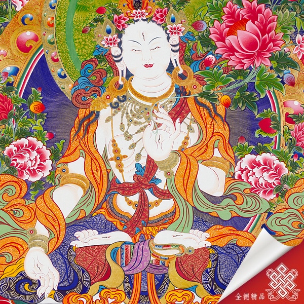 長壽三尊06-123-唐卡畫心