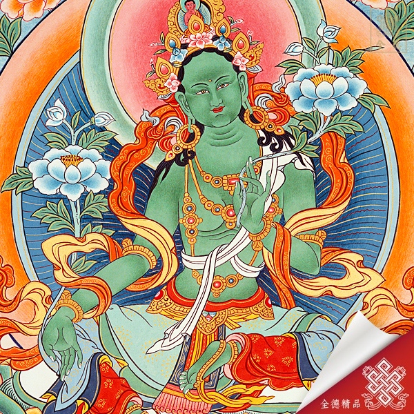 綠度母11-005-唐卡畫心