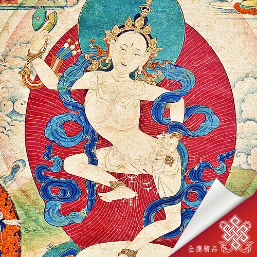 八蚌寺瑪吉瑙準佛母08-047-唐卡畫心