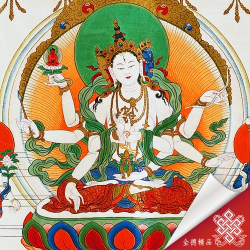 尊勝佛母佛塔 06-084 唐卡畫心