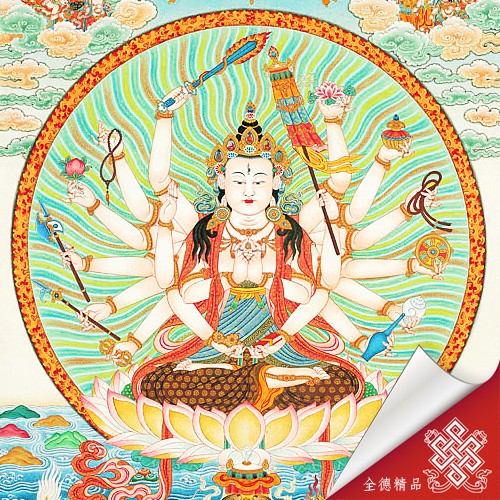 準提佛母 06-001 唐卡畫布