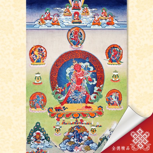 金剛瑜伽母 桑瓦耶謝 10-009 唐卡畫心