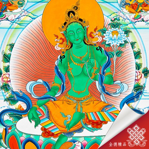 二十一度母-唐卡畫心