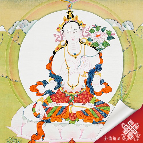 白度母 06-011 唐卡畫心