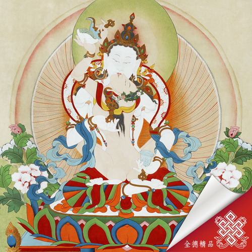 金剛薩埵雙身,06-097,唐卡,畫布