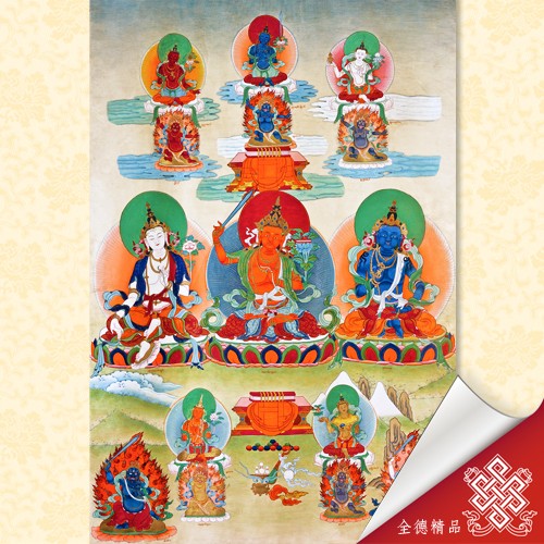 智仁勇三本尊 06-088 唐卡畫布