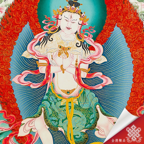 持明金剛,護法,本尊,唐卡,畫布,畫心