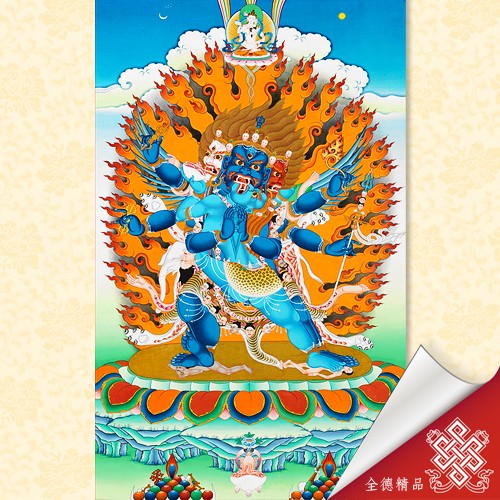 普巴金剛,唐卡,畫心