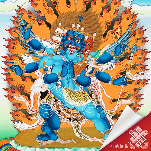 普巴金剛,唐卡,畫心