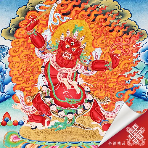 馬頭明王,唐卡,畫心