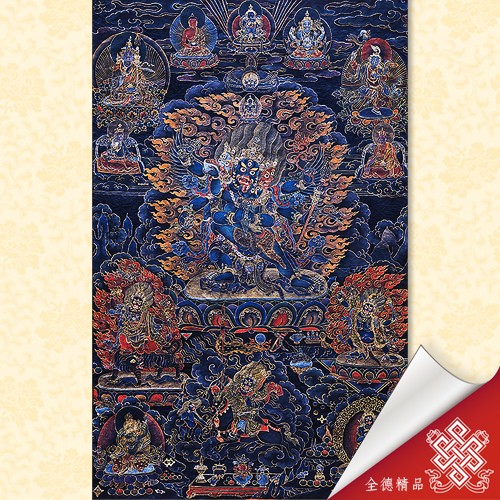 普巴金剛,唐卡,畫心