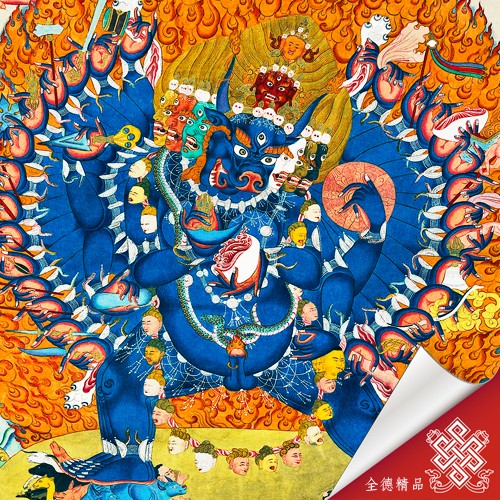 隆德寺,護法,本尊,唐卡,畫布,畫心