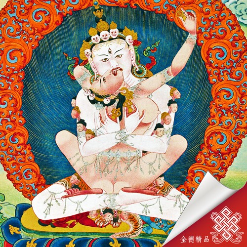 隆德寺,護法,本尊,唐卡,畫布,畫心