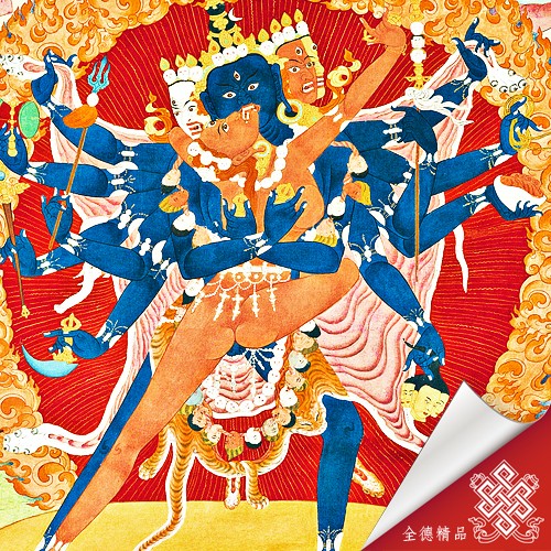 隆德寺,護法,本尊,唐卡,畫布,畫心