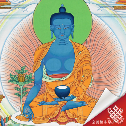 藥師佛,藥師八佛,藥師八如來,唐卡,畫心