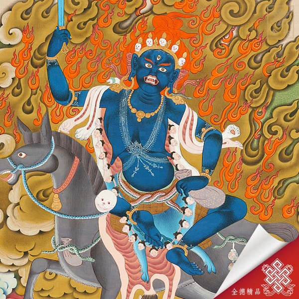 吉祥天母,拉呼拉,唐卡