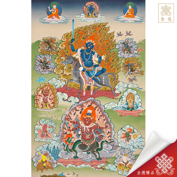吉祥天母,拉呼拉,唐卡