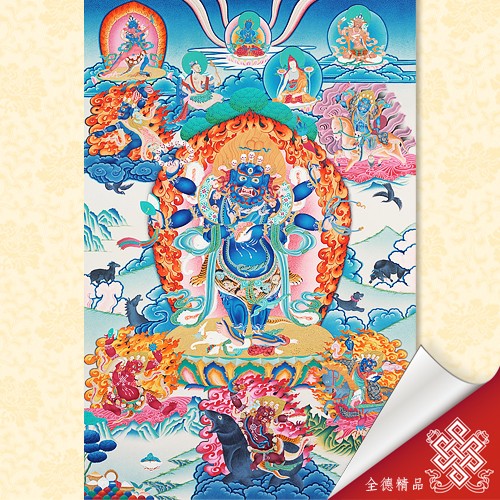 六臂黑瑪哈嘎拉,唐卡