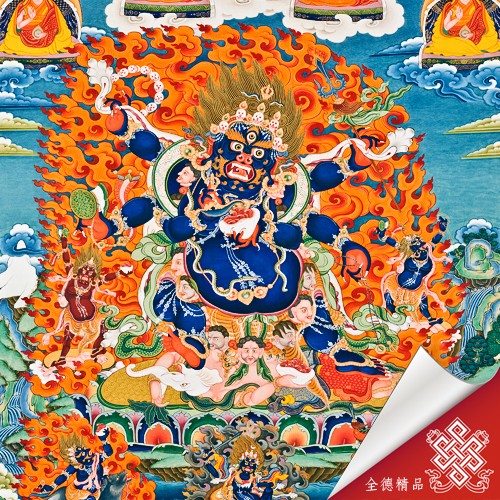 六臂瑪哈嘎拉,唐卡