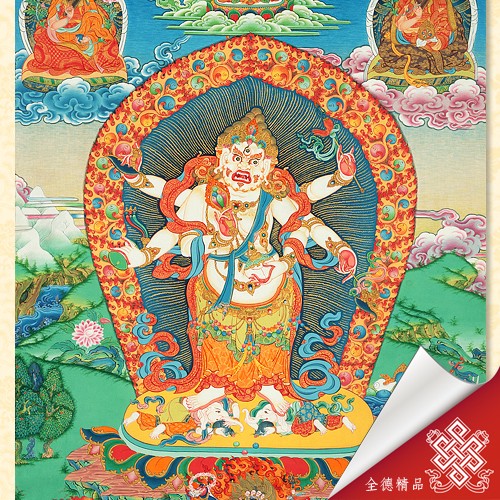 六臂瑪哈嘎拉,唐卡
