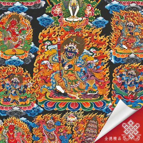 寧瑪巴護法,唐卡