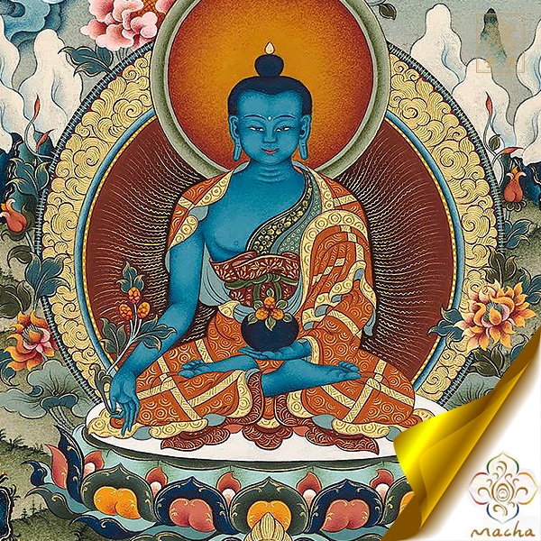 藥師佛,瑪嘉,瑪嘉唐卡,圖登顛巴
