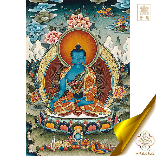 藥師佛,瑪嘉,瑪嘉唐卡,圖登顛巴