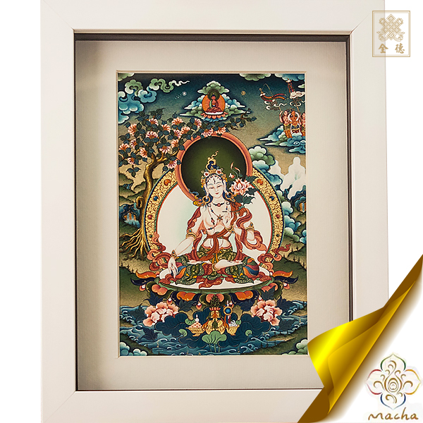 白度母,瑪嘉,瑪嘉唐卡,圖登顛巴