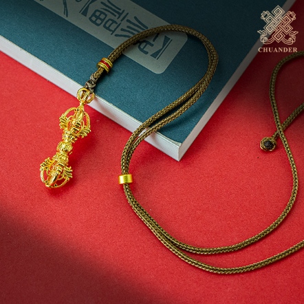 項鍊-五鈷杵-銅沙金