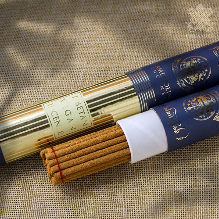 8寸南卓林寺素臥香（藍色圓筒）