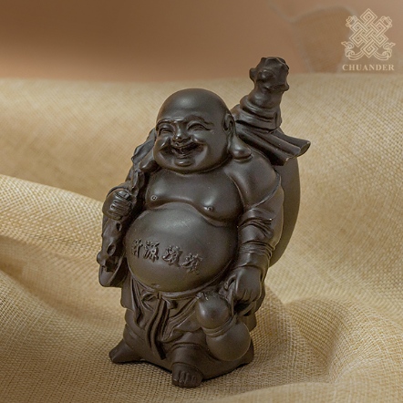 彌勒佛-財源滾滾-仿紫砂