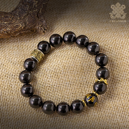 手串-黑曜石+六字珠配飾（共二款）