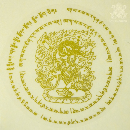 貼紙-獅面空行母心咒-5入