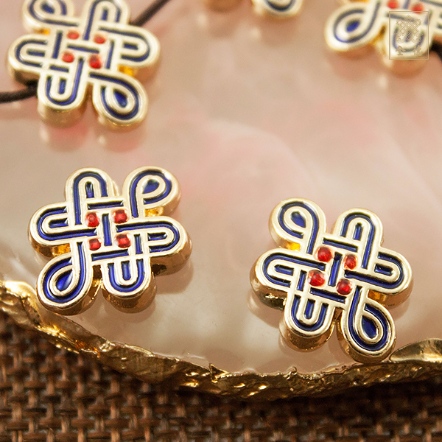 配件-紅心吉祥結-鋅合金