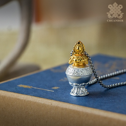 項鍊-寶瓶嘎嗚-銅鎏金鎏銀