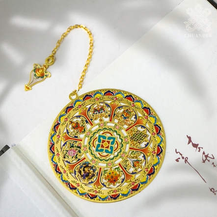 金屬書籤-彩八吉祥-圓形總集