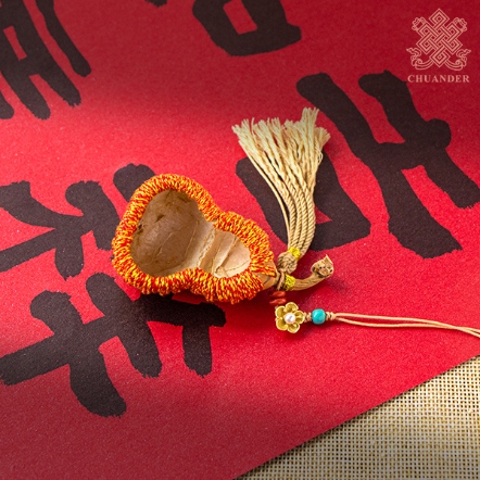 吊飾-天然小葫蘆瓢+繩編配飾