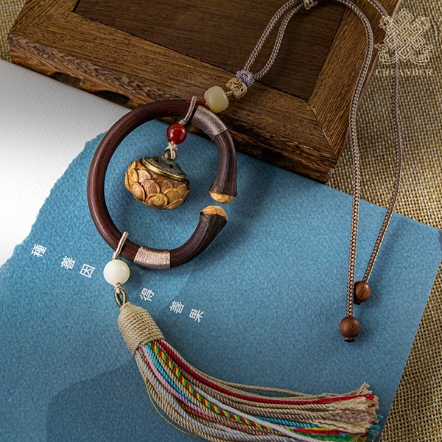 繩編掛飾-金剛藤+蓮花小香罐+流蘇