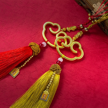 流蘇吊飾-金色大祥雲（共三色）