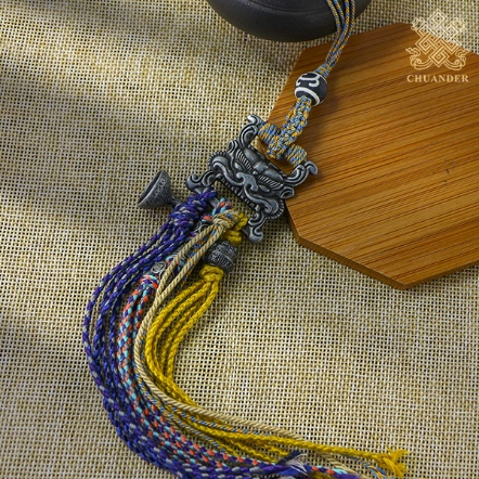 繩編吊飾-獅頭門環